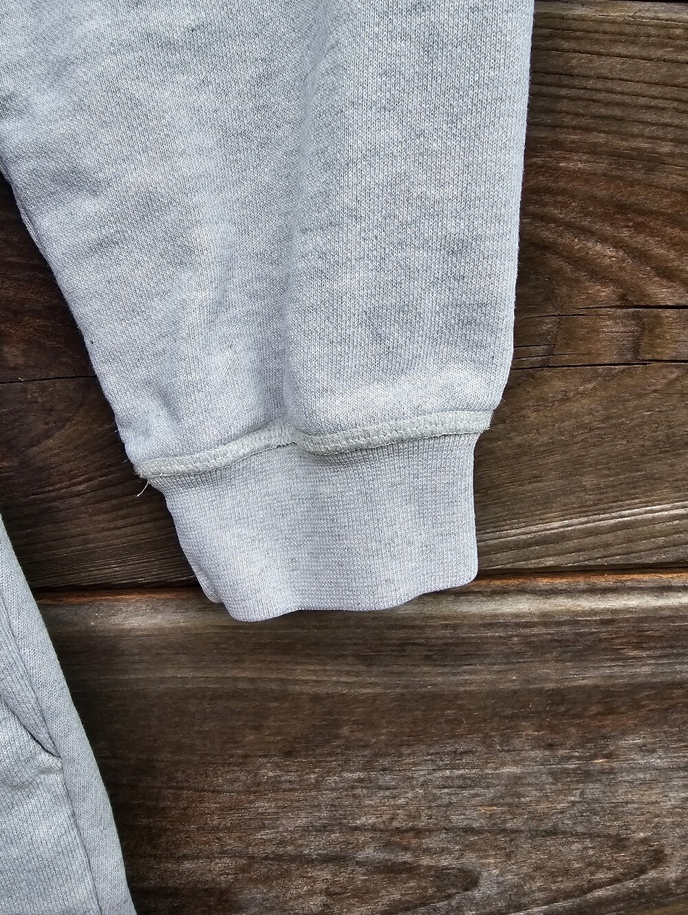 Something Navy Beige Ruffle Shoulder Sweatshirt Jogger Set Size M Lounge Set - Picture 6 of 13